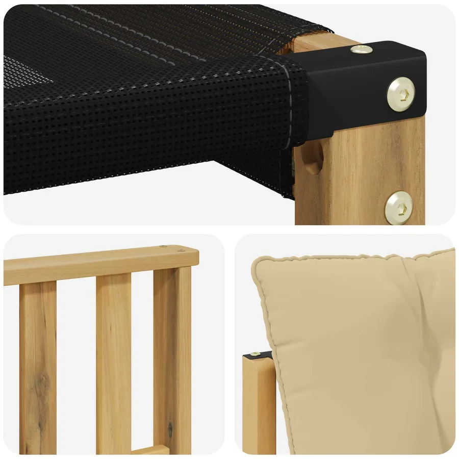 Ensemble de canapés d'extérieur 6 pc Blanc et Beige - 7