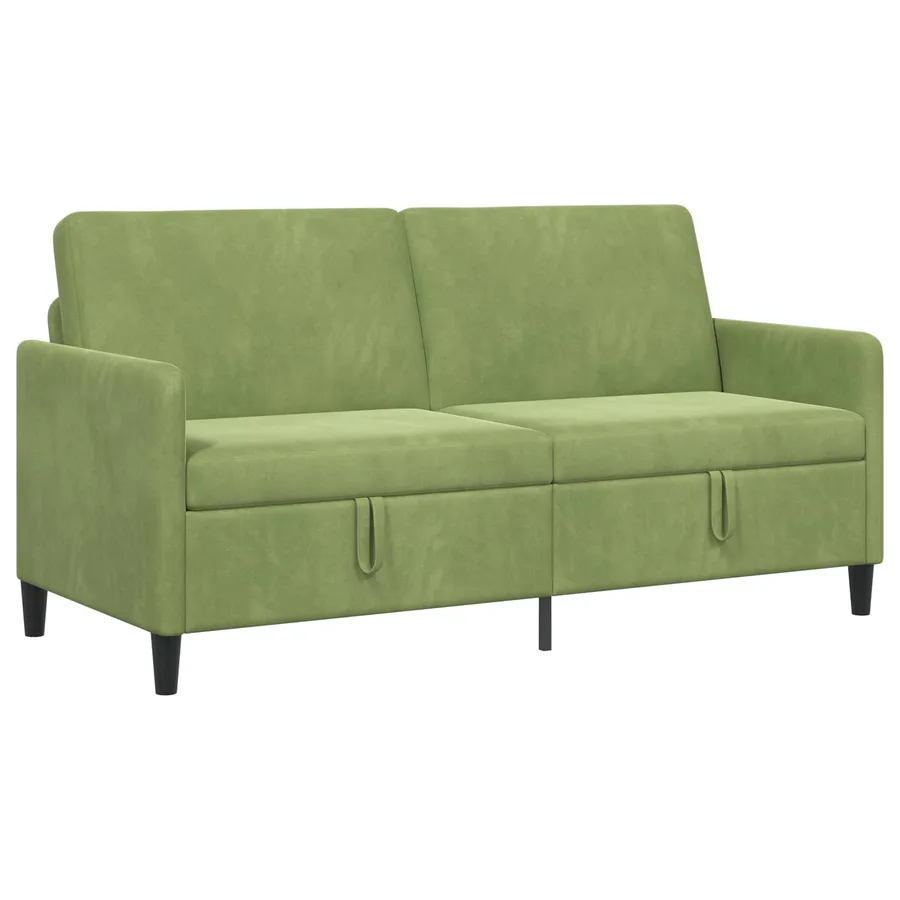 Sofa avec rangement Vert clair 172 x 78 x 87 cm Polyester - 2
