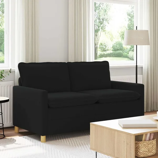 Canapé Noir 156 x 81 x 87,5 cm Tissu