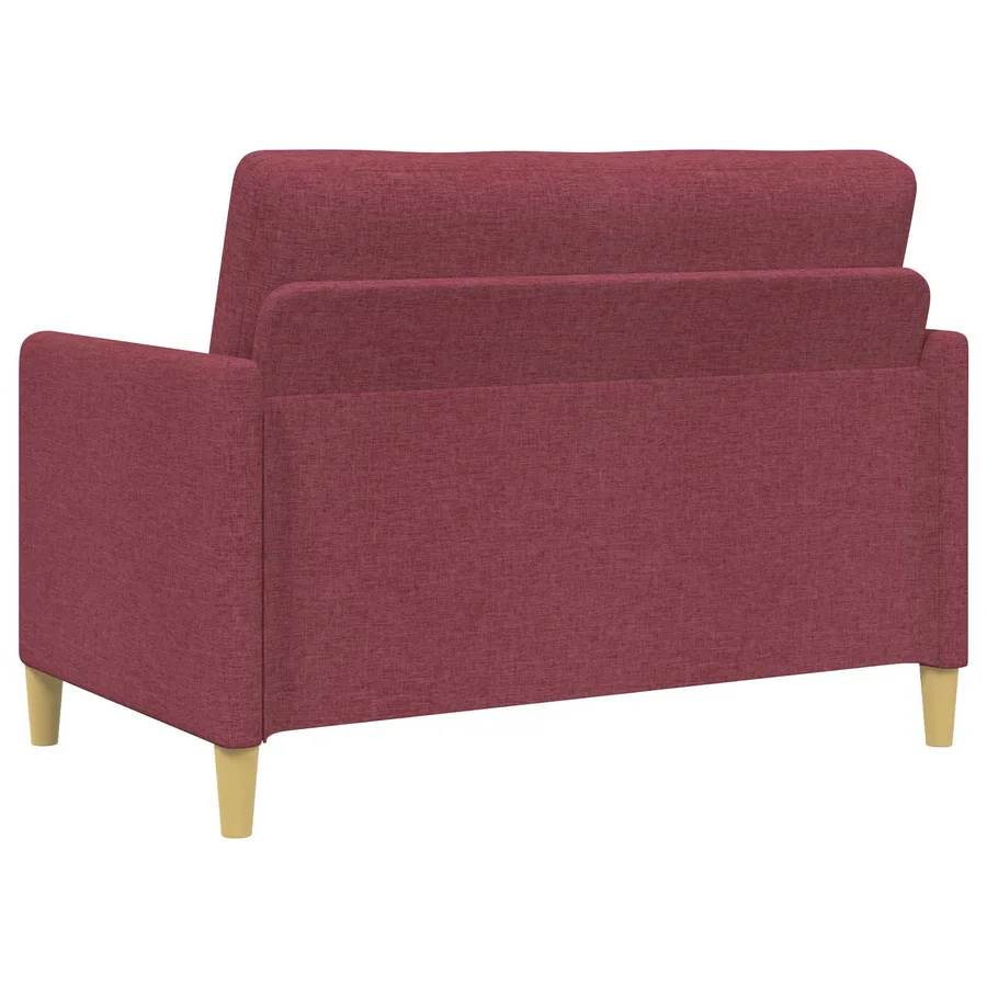 Canapé avec rangement 2 pcs Bordeaux Polyester - 4