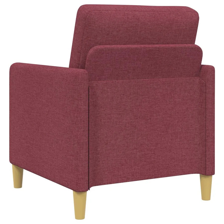 Canapé avec rangement 2 pcs Bordeaux Polyester - 5