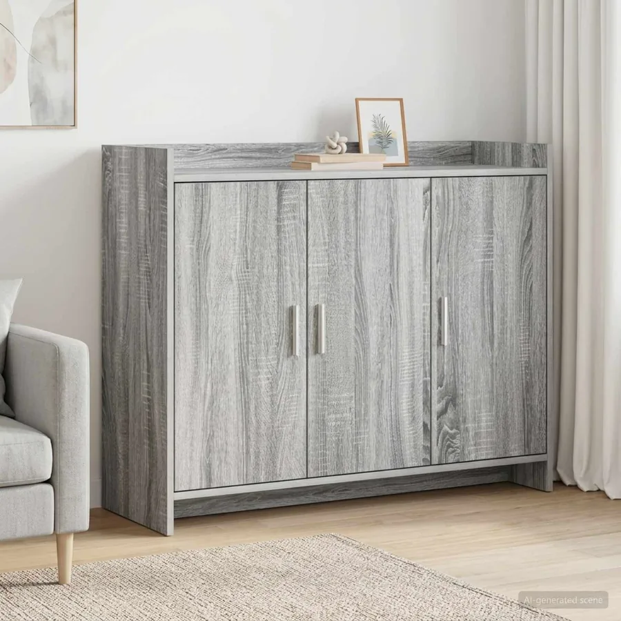 Buffet Sonoma gris 98,5 x 33 x 80 cm Bois d'ingénierie
