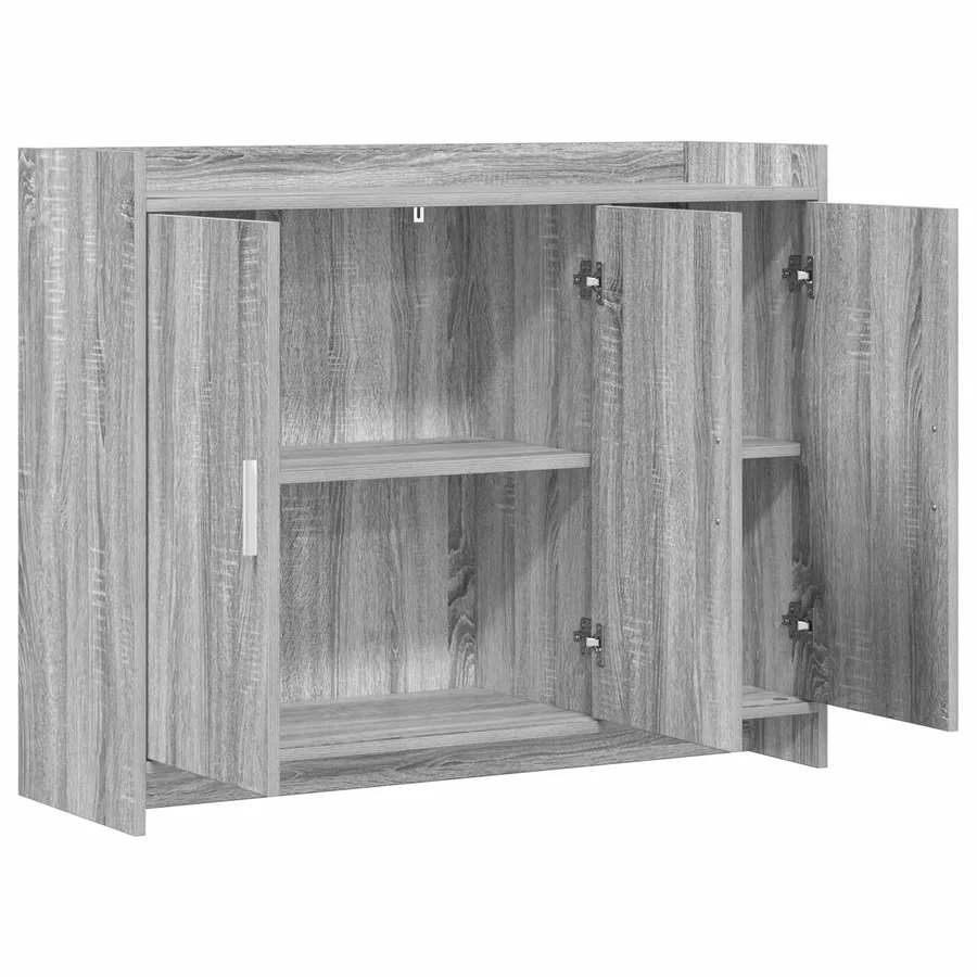 Buffet Sonoma gris 98,5 x 33 x 80 cm Bois d'ingénierie - 4