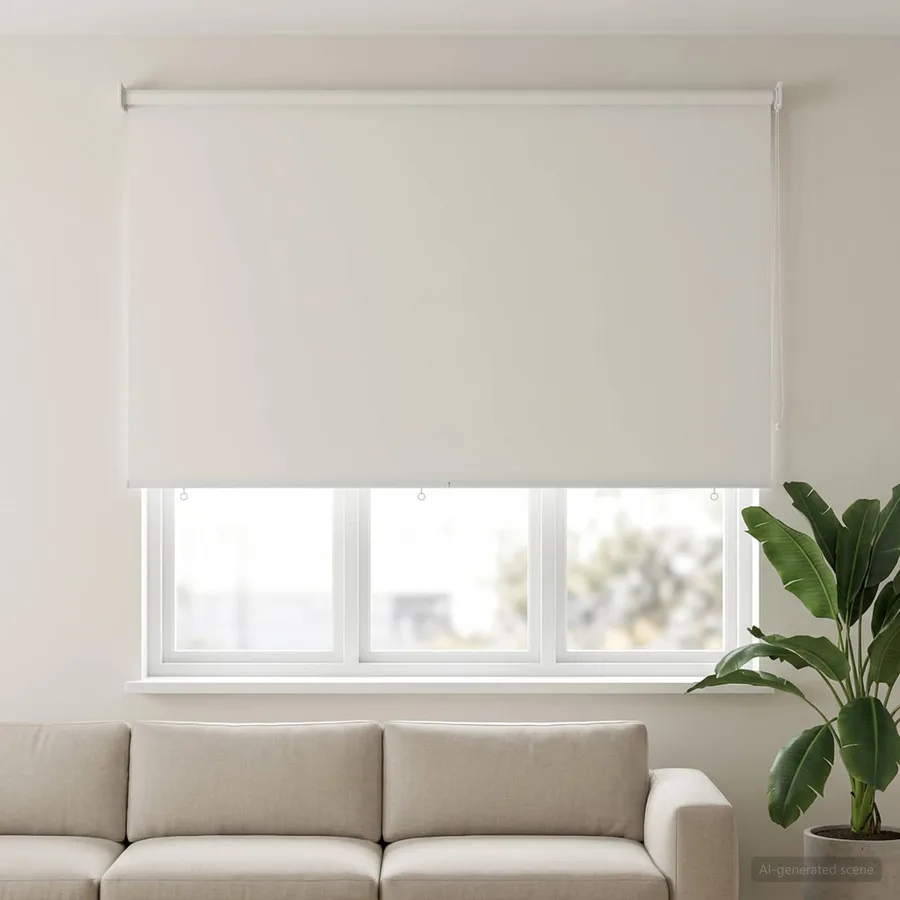 Store roulant extérieur protection UV Blanc Polyester - 3