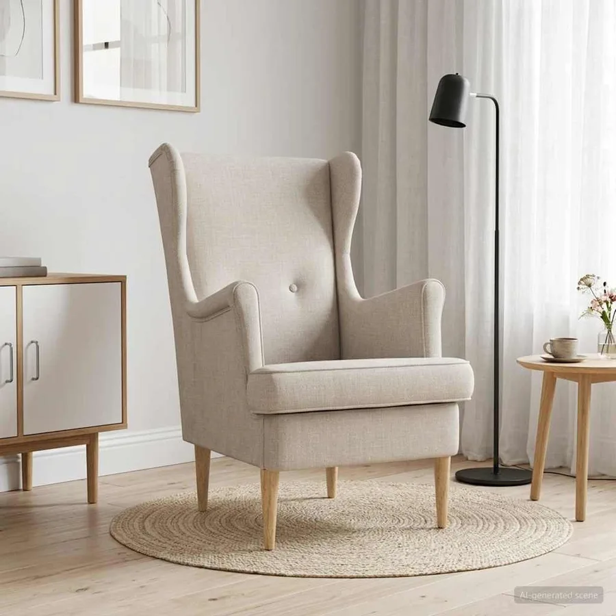 Fauteuil Crème ARES - 3
