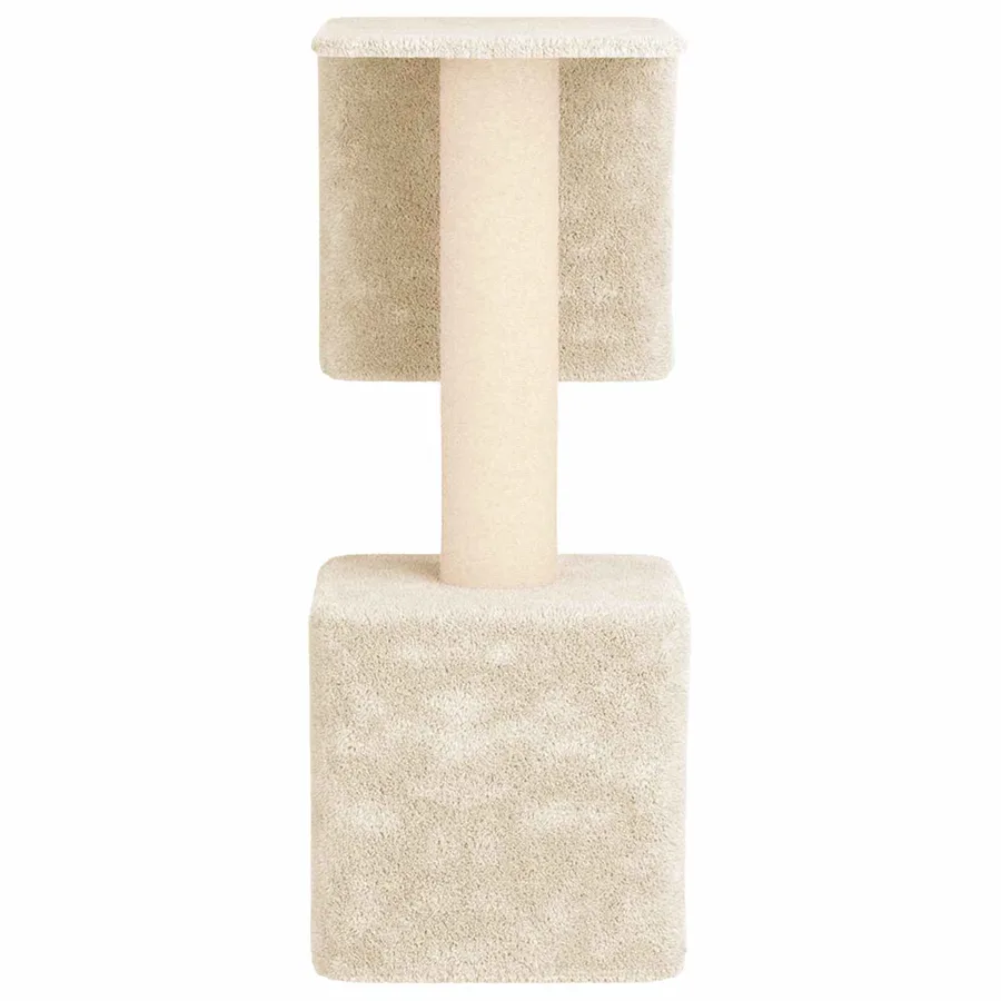 Arbre à chat avec poteaux à griffer en sisal Crème 114 cm - 5