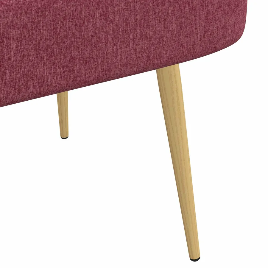 Banc rembourré avec dossier Bordeaux 110 x 60 x 76 cm Polyester - 6