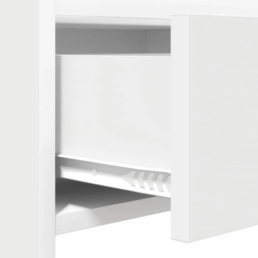 Table console Blanc 90 x 35 x 80 cm Bois d'ingénierie - 8