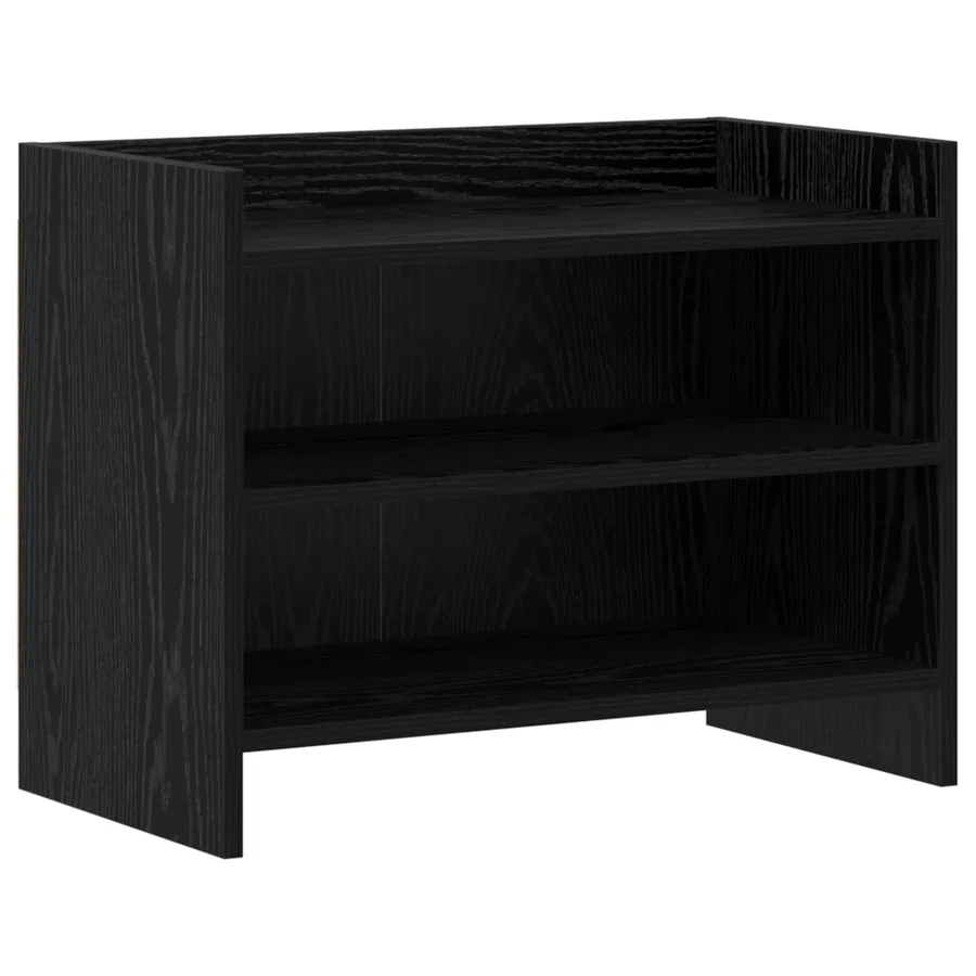 Meuble TV 60 x 33 x 47 cm Chêne noir Bois d'ingénierie - 2