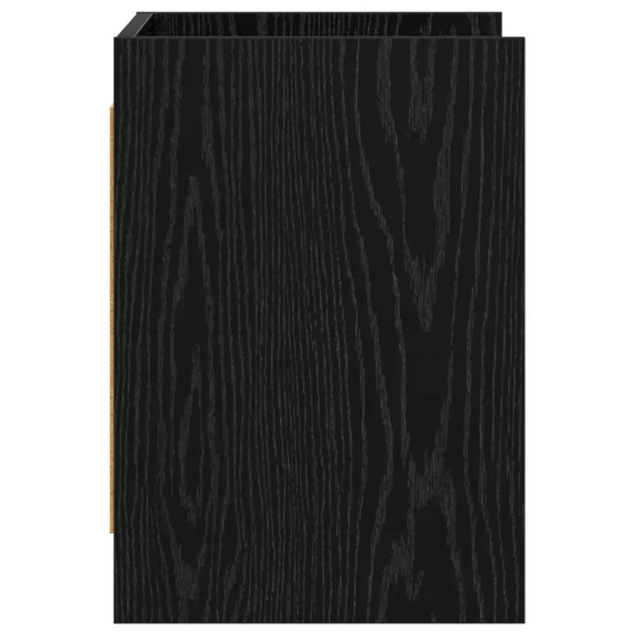 Meuble TV 60 x 33 x 47 cm Chêne noir Bois d'ingénierie - 5