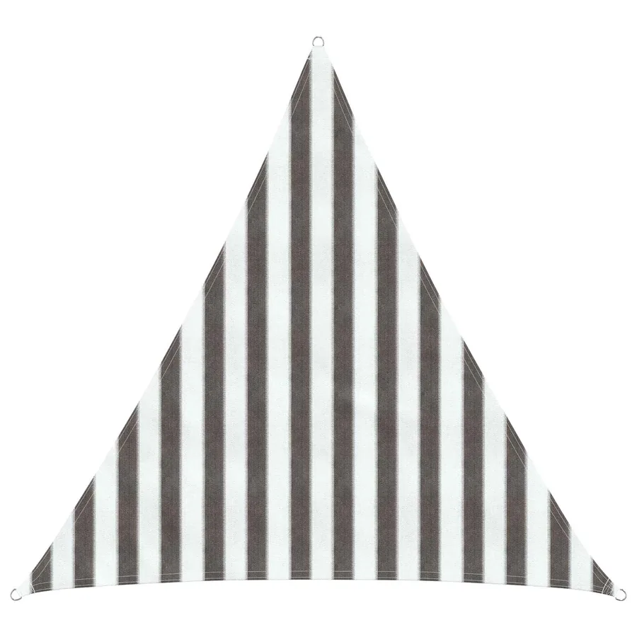 Voile d'ombre Gris clair et blanc 2 x 2 x 2 m HDPE