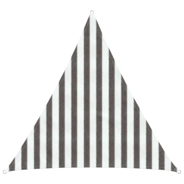 Voile d'ombre Gris clair et blanc 2 x 2 x 2 m HDPE