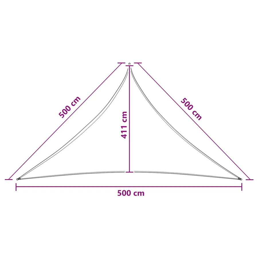 Voile d'ombre Bleu et Blanc 5 x 5 x 5 m HDPE - 8