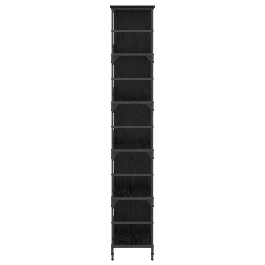 Étagère Chêne noir 78,5 x 33 x 188,5 cm métal PB - 3
