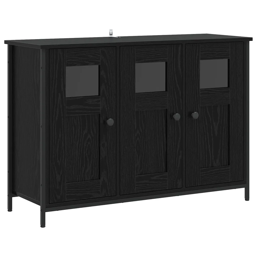 Buffet Chêne noir 100 x 35 x 70 cm Bois d'ingénierie