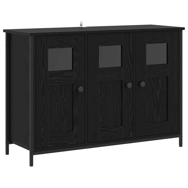 Buffet Chêne noir 100 x 35 x 70 cm Bois d'ingénierie
