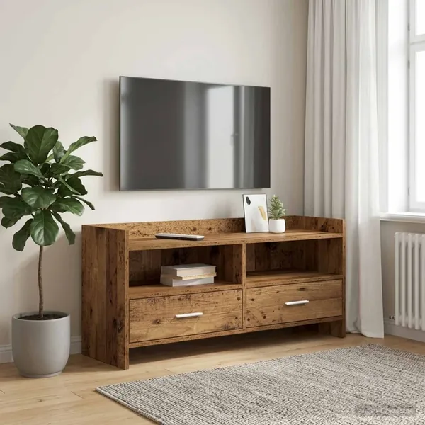 Meuble TV 100 x 33 x 47 cm Bois ancien Bois d'ingénierie