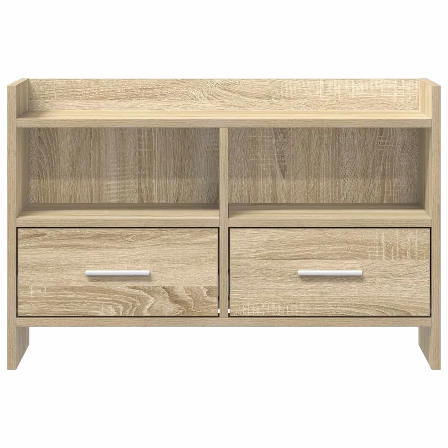 Meuble TV 71,5 x 33 x 47 cm Chêne Sonoma Bois d'ingénierie - 4