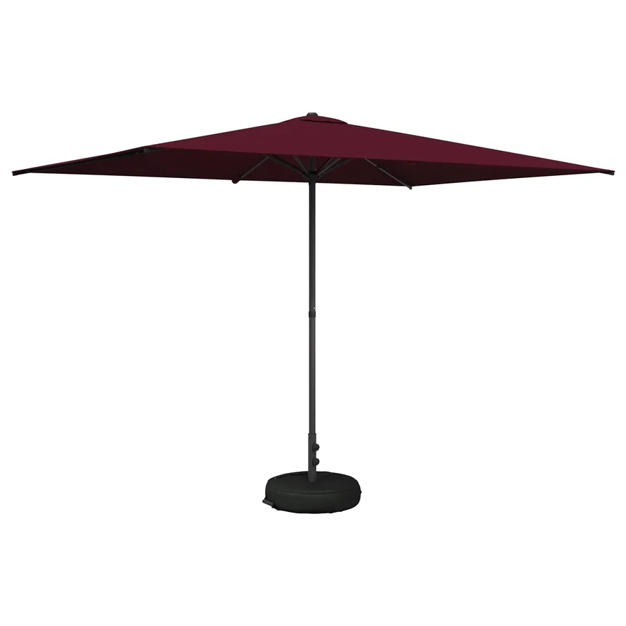 Parasol de jardin avec base 200 x 300 cm Polyester - 2