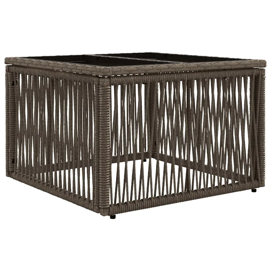 Ensemble de canapé de jardin 5 pcs Gris polyrotin - 6