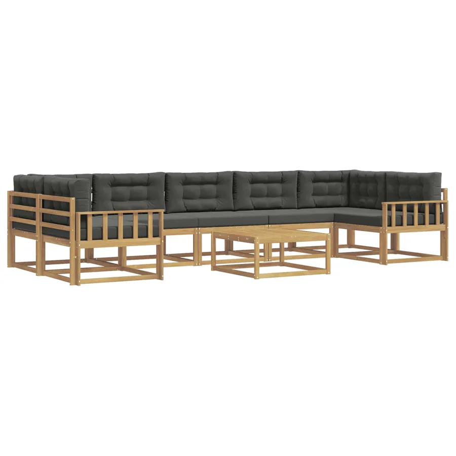 Ensemble de canapés d'extérieur 6 pcs Blanc et anthracite - 2