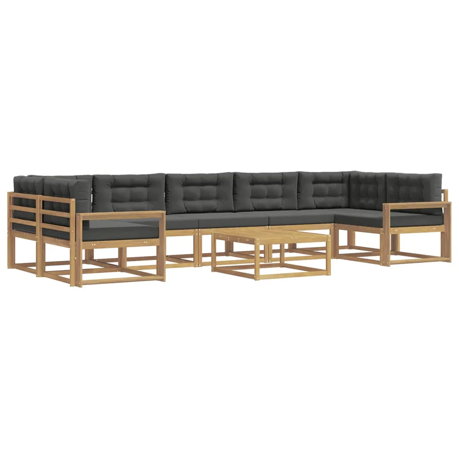 Ensemble de canapés d'extérieur 6 pcs Blanc et anthracite - 2