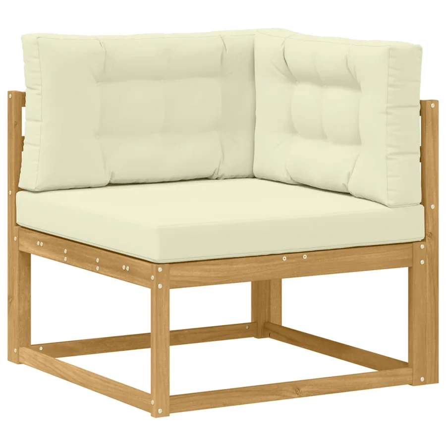 Ensemble de canapés d'extérieur 6 pcs Blanc et crème - 5
