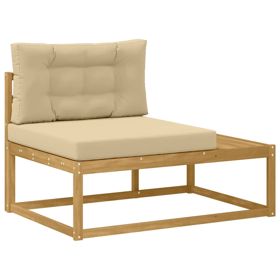 Ensemble de canapés d'extérieur Blanc 79 x 79 x 37 cm Polyester - 3