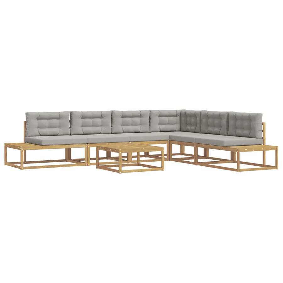 Ensemble de canapés d'extérieur Blanc 79 x 79 x 37 cm Polyester - 2