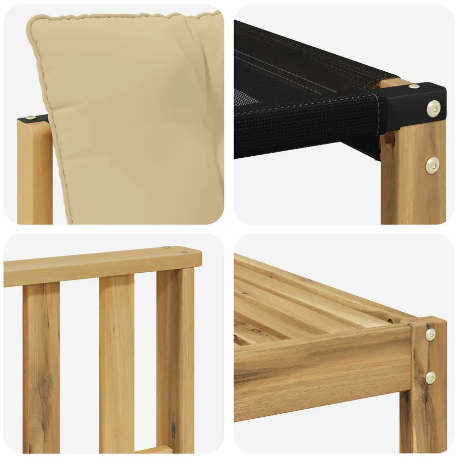 Ensemble de canapés d'extérieur 7 pcs Blanc et Beige - 8