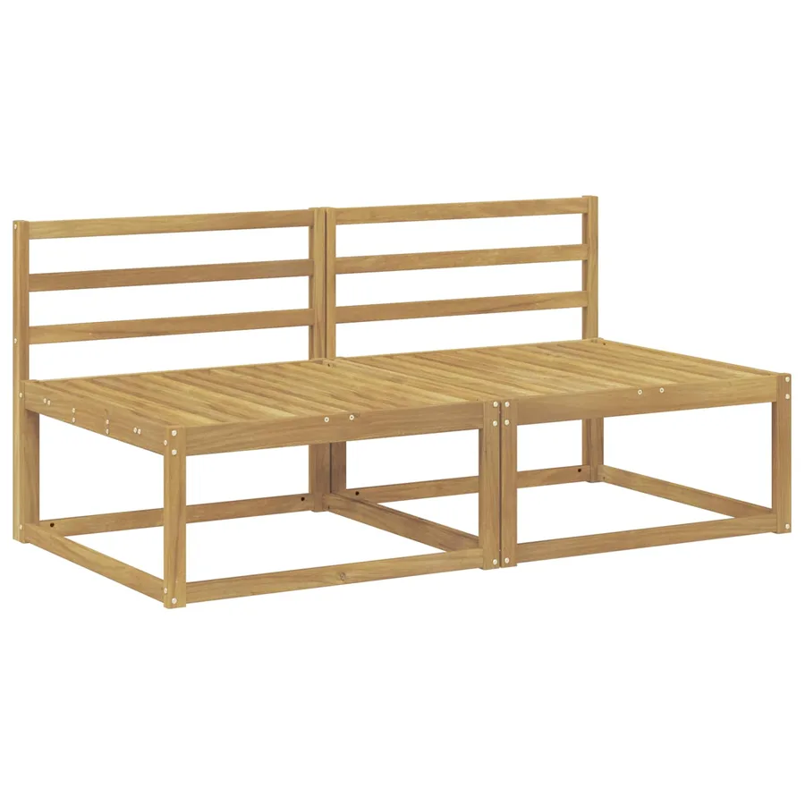 Sofa de milieu extérieur Blanc 158 x 83 x 73 cm - 2