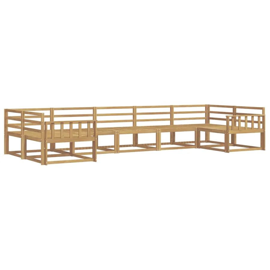 Ensemble de canapés d'extérieur 7 pcs Blanc - 2