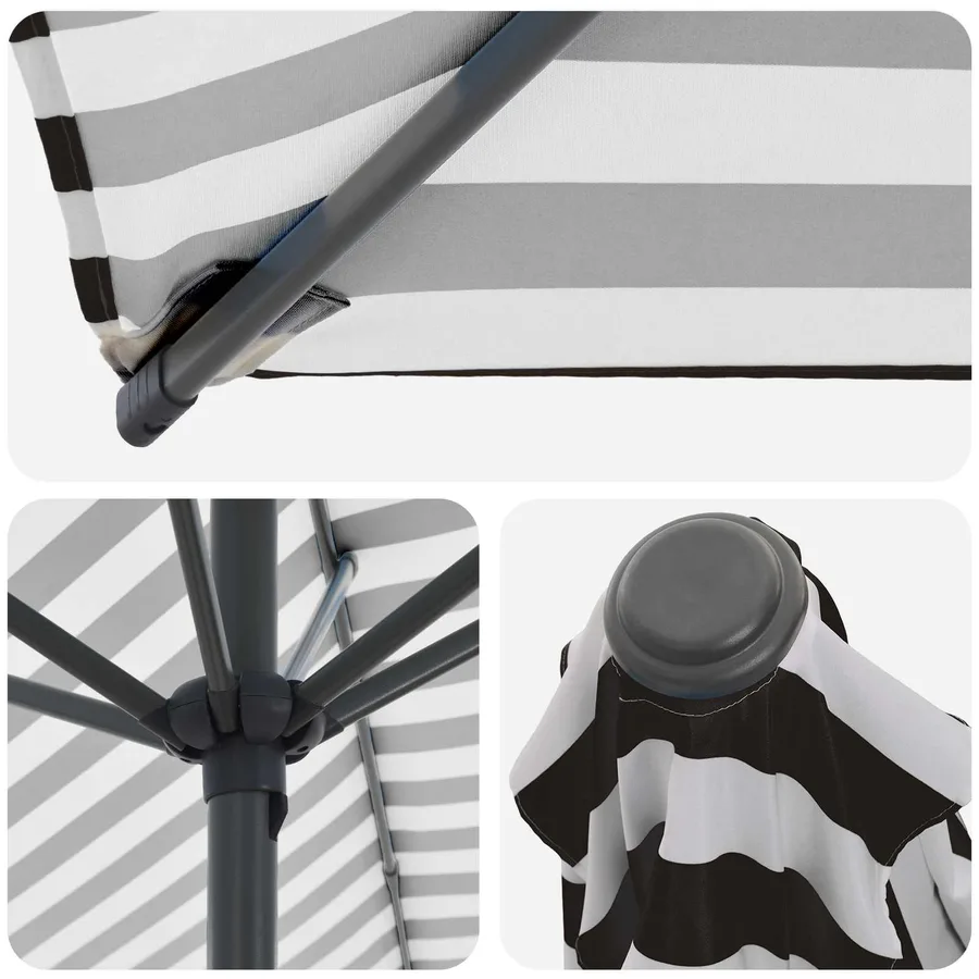 Parasol de jardin avec base 270 x 270 cm Polyester - 5