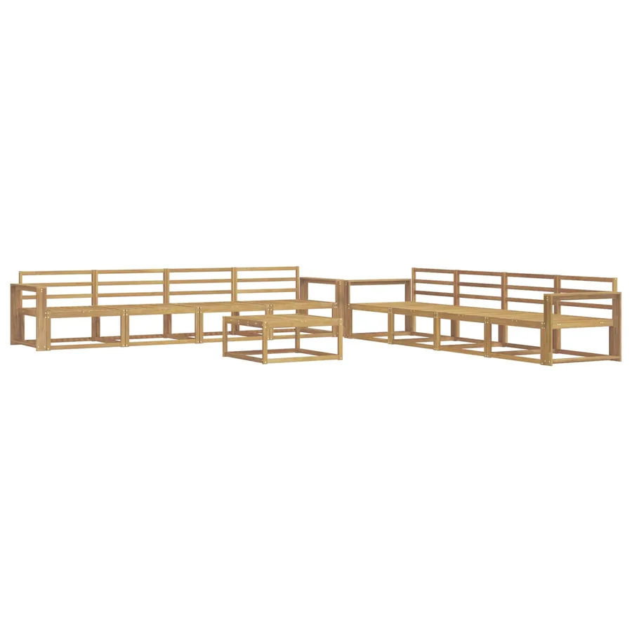 Ensemble de canapés d'extérieur 9 pcs Blanc 79 x 79 x 37 cm - 2