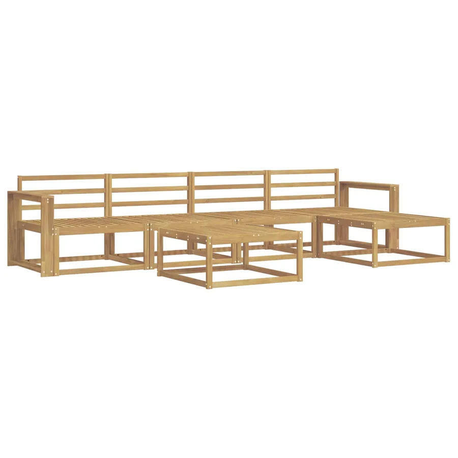Ensemble de canapés d'extérieur 6 pcs Blanc 79 x 79 x 37 cm - 2