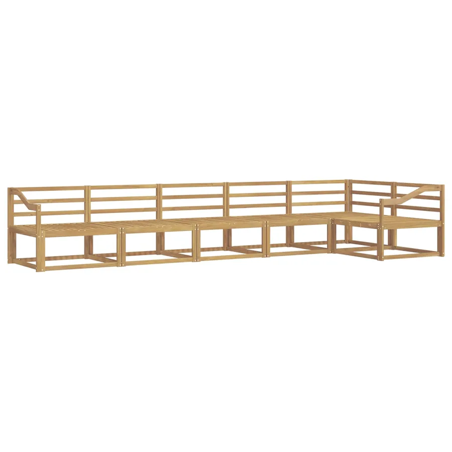 Ensemble de canapés d'extérieur 6 pcs Blanc 404 x 166,5 x 73 cm - 2