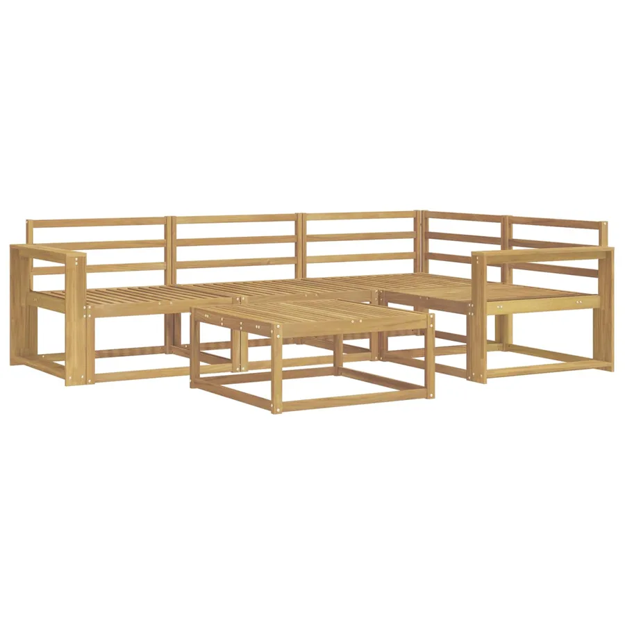 Ensemble de canapés d'extérieur 5 pcs Blanc 79 x 79 x 37 cm - 2