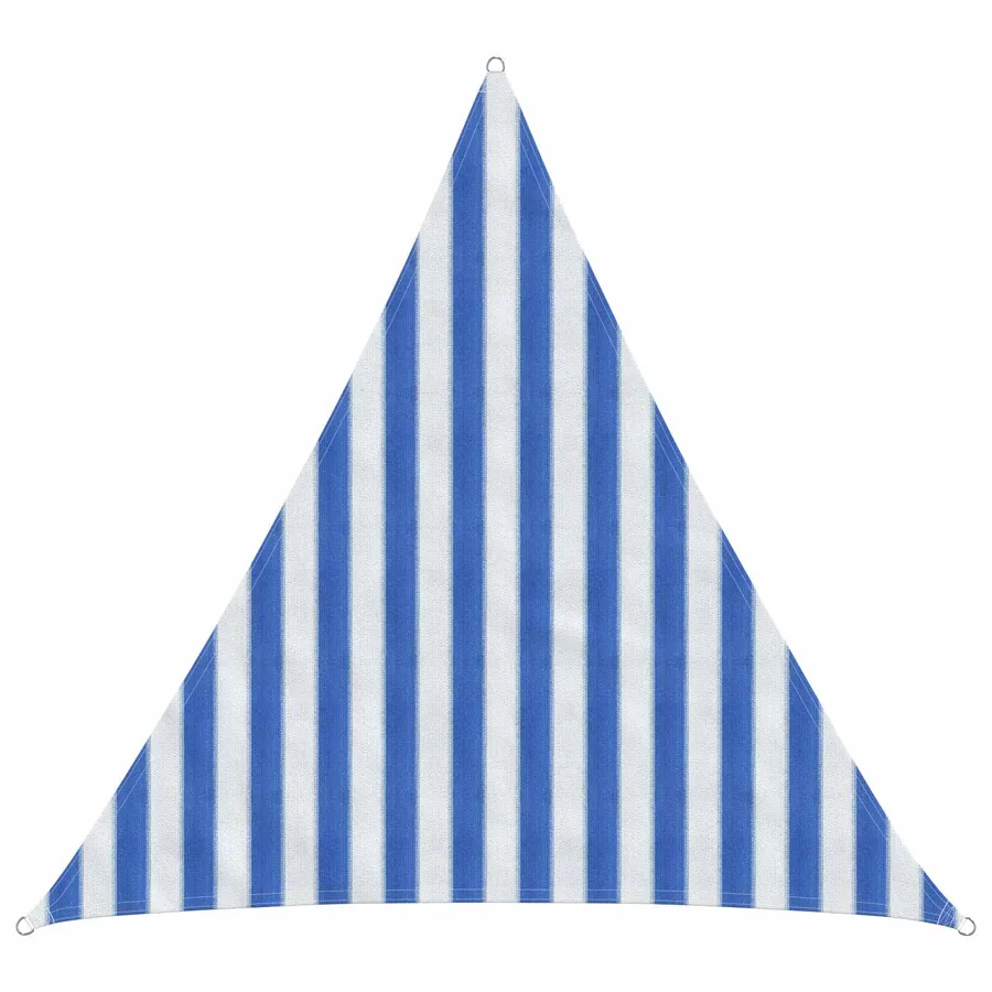 Voile d'ombre Bleu et Blanc 2 x 2 x 2 m HDPE