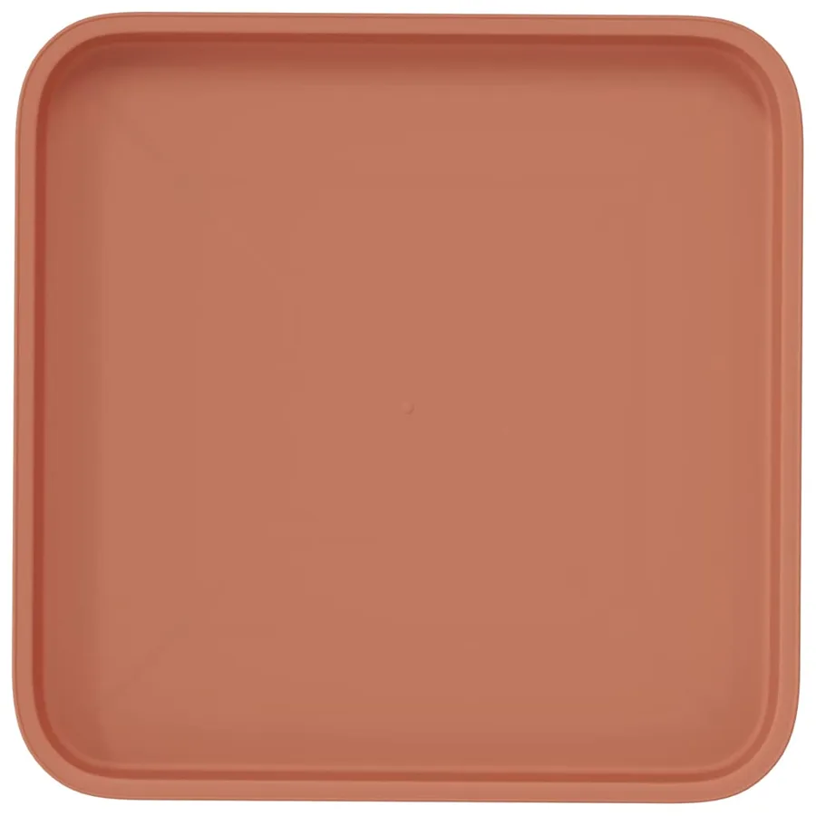 Plateau carré à fleurs 24 pcs Rouge brique 32 x 32 x 2,5 cm - 7