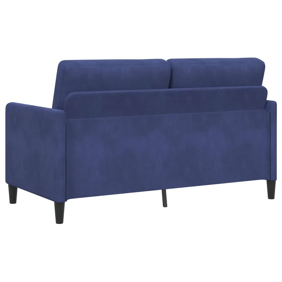 Sofa avec rangement Bleu police 152 x 78 x 87 cm Polyester - 5