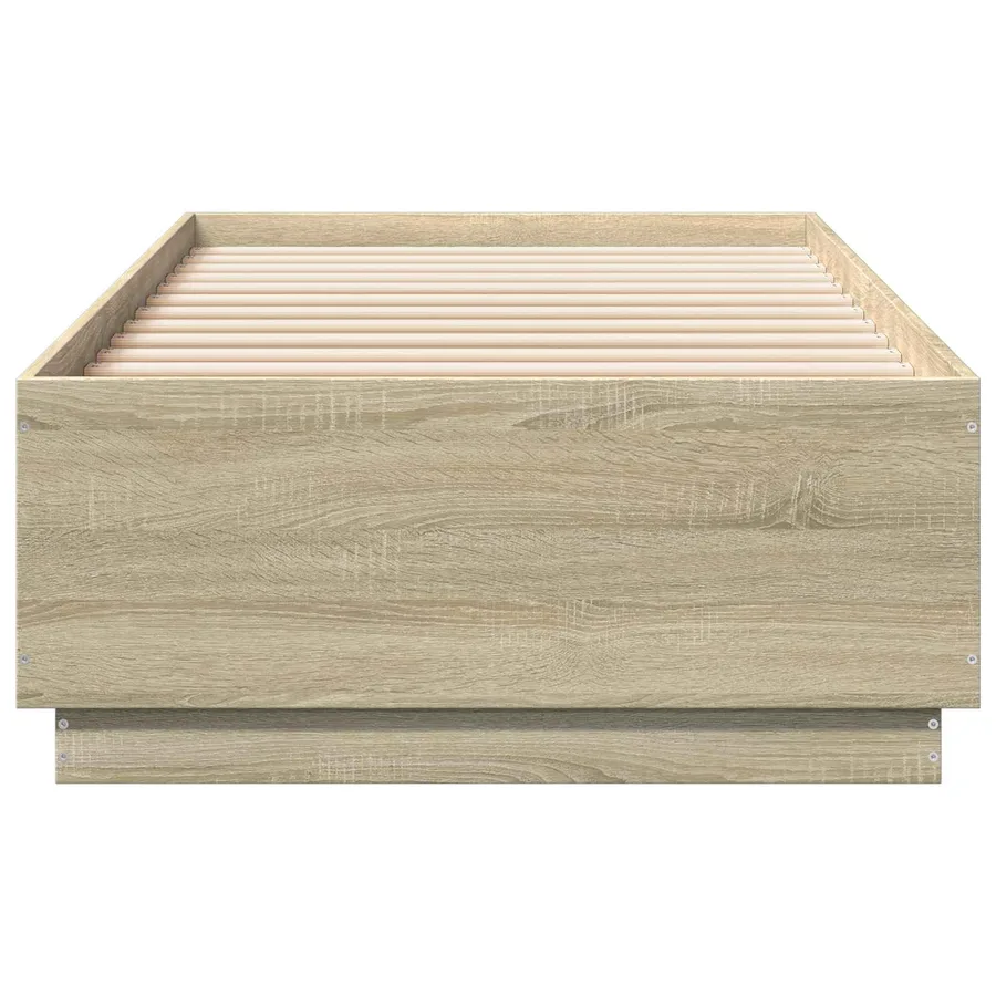 Cadre de lit avec LED avec bandes LED Chêne Sonoma 80 x 200 cm - 5