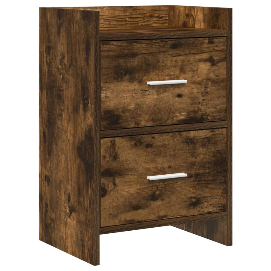 Tables de chevet Chêne fumé 40 x 30 x 60 cm Bois d'ingénierie