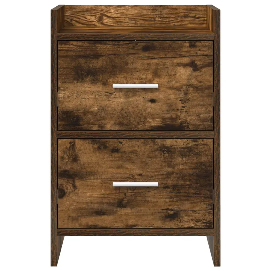 Tables de chevet Chêne fumé 40 x 30 x 60 cm Bois d'ingénierie - 4