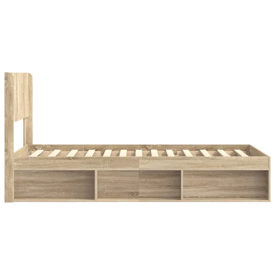 Cadre de lit avec rangement et tête de lit 3 pcs - 6