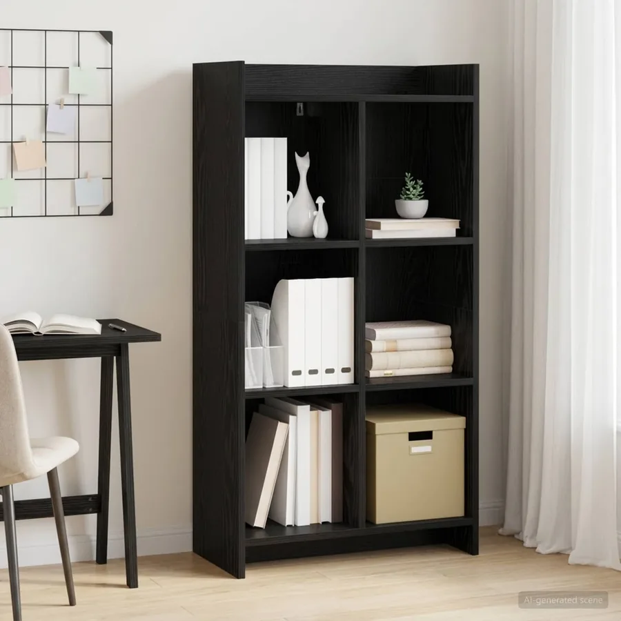 Bibliothèque Chêne noir 59 x 30 x 111 cm Bois d'ingénierie