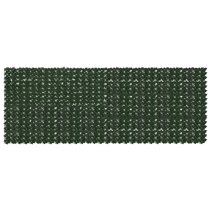 Écran de balcon avec feuilles Vert foncé 400 x 150 cm