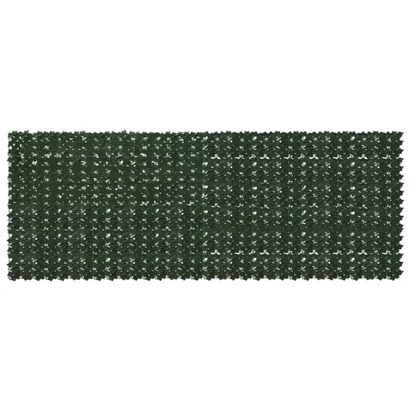 Écran de balcon avec feuilles Vert foncé 400 x 150 cm