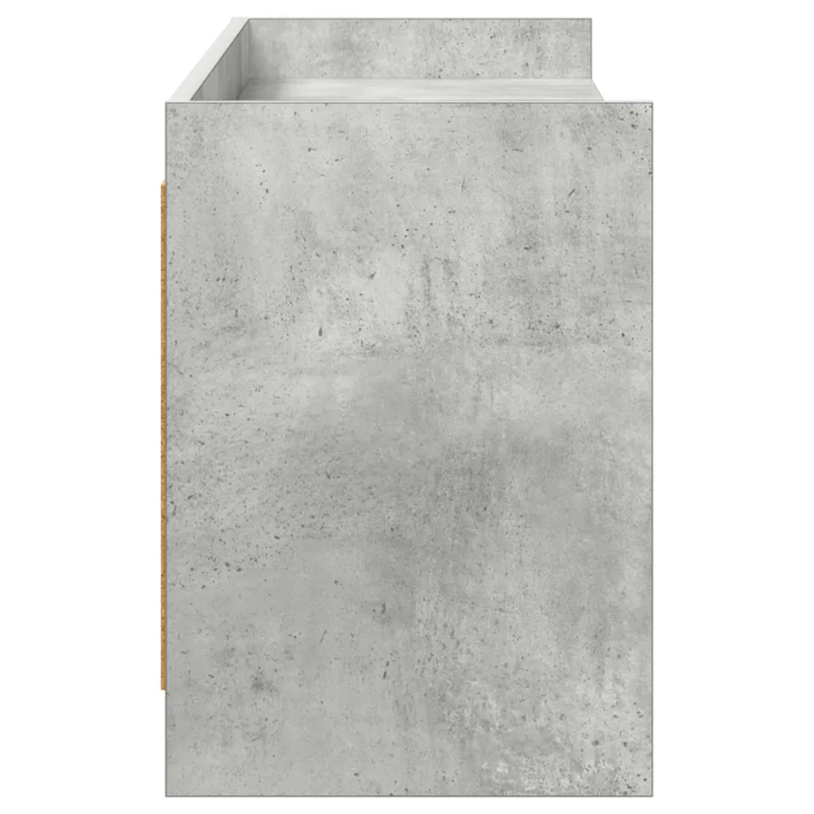 Meuble TV 168 x 33 x 47 cm Gris béton Bois d'ingénierie - 5