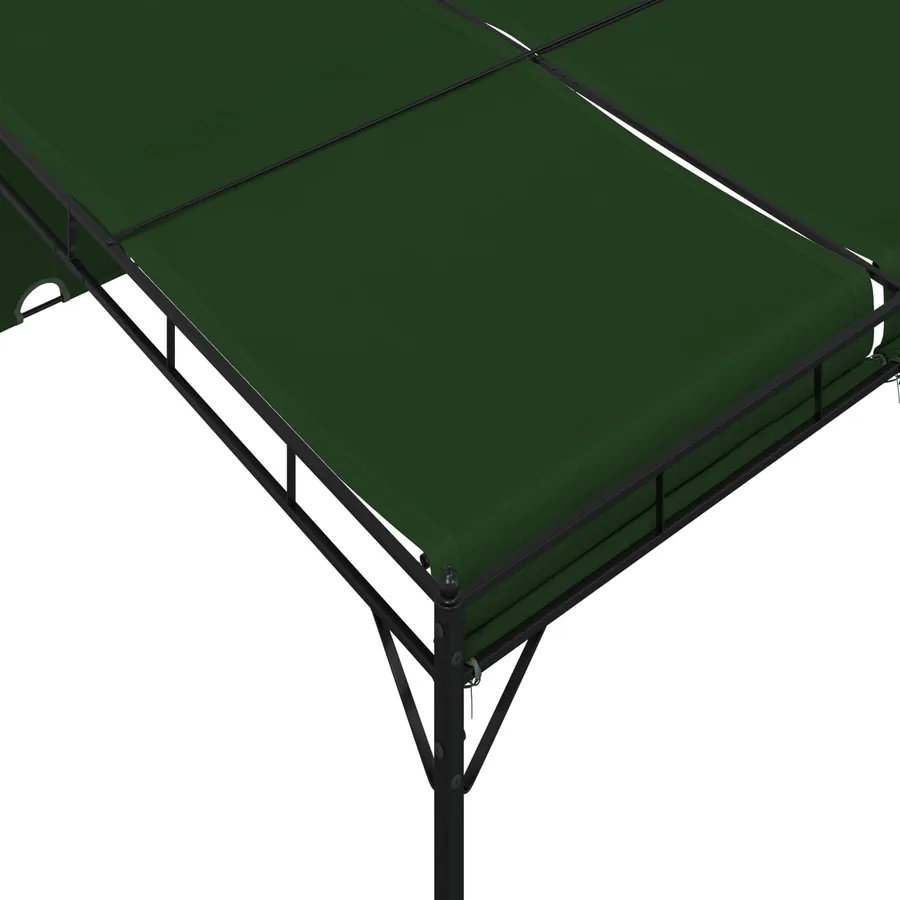 Pavillon 4 x 3 x 2,3 m Vert Polyester et Acier - 6