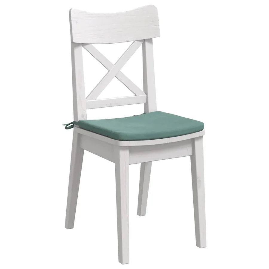 Coussins de siège 4 pcs Vert Mer 40 x 40 x 3 cm Velours - 3